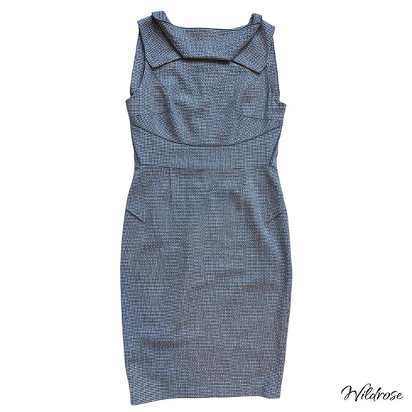 ✨ Roland Mouret Virgin Wool Houndstooth Sheath Dress – Size 8 ✨ - Picture 6 of 17